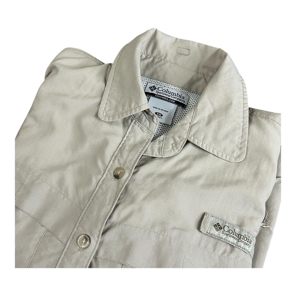 Columbia Sportswear Women’s PFG Long Sleeve Fishing Shirt – XS – Beige